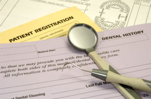 Dentistry patient registration form